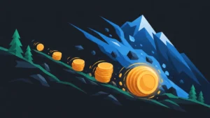 Debt snowball vs avalanche payoff strategy illustration