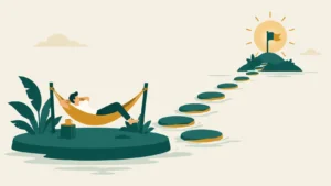 Coast FIRE milestone illustration — reaching financial independence through compound growth